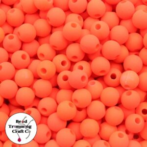 Round Bead – 10mm – Neon Orange
