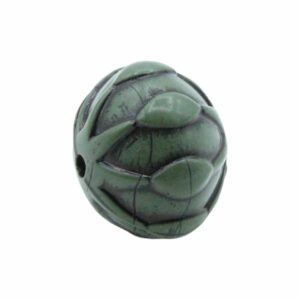 Pumpkin Spacer Bead – 25mm – Green
