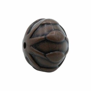 Pumpkin Spacer Bead – 25mm – Brown