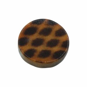 Round Bead – Coin Shape - 18mm – Tortoise