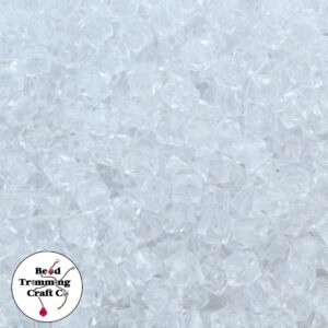 Cube Bead – 5mm – Clear - Price per gram