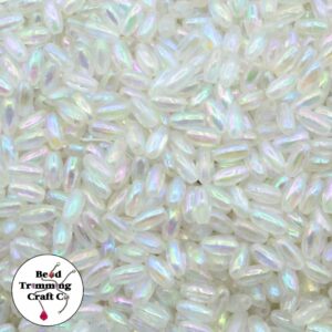 Rice Bead – 4 x 8mm - AB - Price per gram