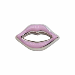 Mouth Bead – 26mm - Light Pink / Gold
