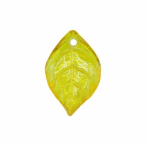 Leaf - 15mm - Transparent Light Topaz