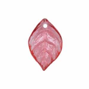 Leaf - 15mm - Transparent Pink