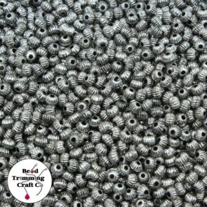 Spacer Bead - 4mm - Antique Silver - Price per gram