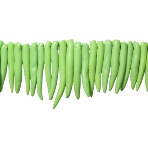 Spike Beads – 20 to 40mm - Light Green - 40cm Strand