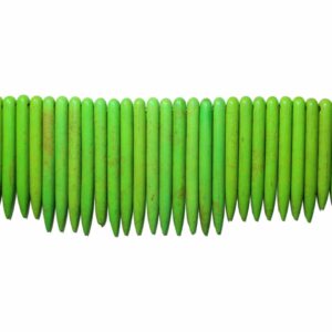Spike Beads – 20 to 40mm - Green - 40cm Strand