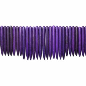 Spike Beads – 20 to 40mm - Purple - 40cm Strand