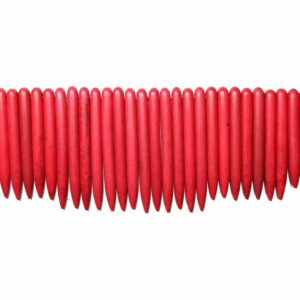 Spike Beads – 20 to 40mm - Red - 40cm Strand