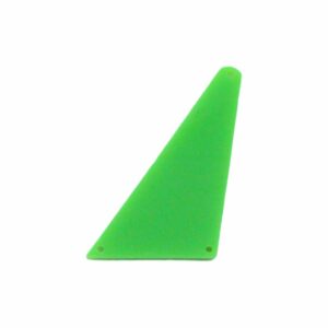 Acrylic Sew On Mirrors - Trapezoid - 39mm - Green Opaque