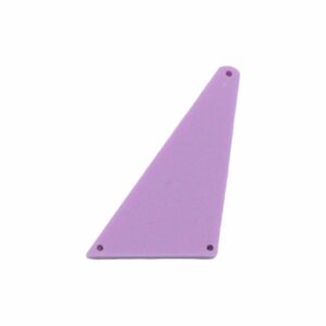 Acrylic Sew On Mirrors - Trapezoid - 39mm - Purple Opaque