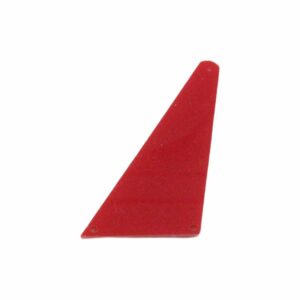 Acrylic Sew On Mirrors - Trapezoid - 39mm - Red Opaque