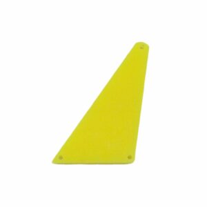 Acrylic Sew On Mirrors - Trapezoid - 39mm - Yellow Opaque