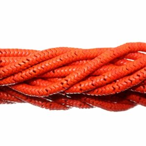 Snake Beads – 8mm - Orange - 40cm Strand
