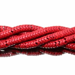 Snake Beads – 8mm - Red - 40cm Strand
