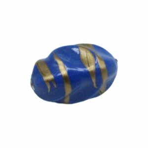 Nugget Bead - Patterned – 10mm - Blue