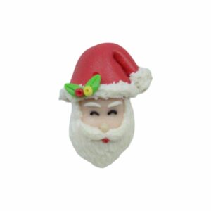 Santa Head Bead - 20mm