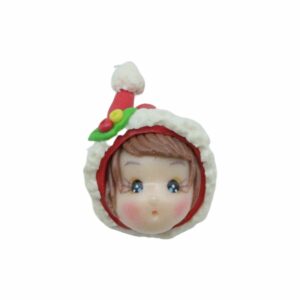 Mrs. Claus Head Bead - 20mm