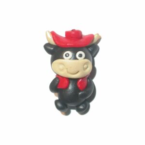Cow Bead - 30mm - Black