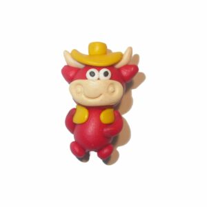 Cow Bead - 30mm - Red