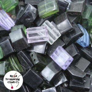 Rectangle Bead - 2 Hole - 14mm - Mix - A