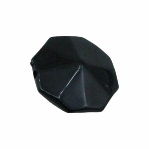 Octagon Bead - 23mm – Black