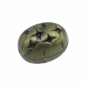 Oval Bead – 22 x 15mm – Antique Brass
