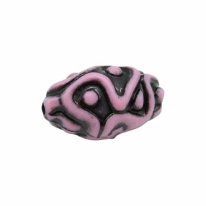 Walnut Bead – 35mm - Pink