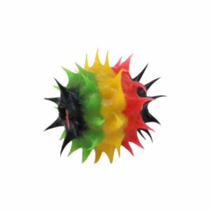 Punk Rubber Spike Bead - 14mm - Reggae