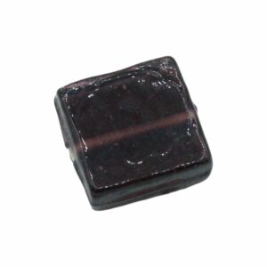 Square Bead - Flat - 20mm - Dark Purple TP