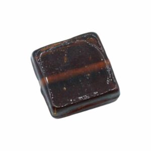 Square Bead - Flat - 20mm - Brown TP