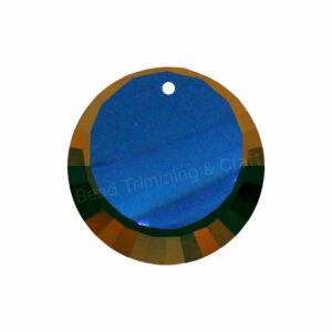 Swarovski 6210 – Round Crescent Drop - 27mm - Volcano