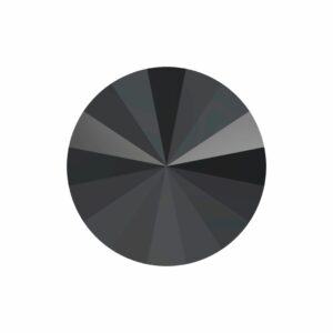 Swarovski 2006 – Rivoli - Round - Flatback - 14mm – Jet
