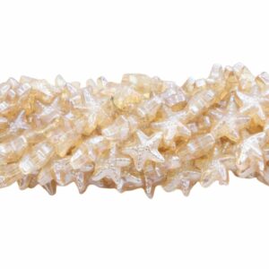 Starfish Bead - 15mm - 70cm Strand - Golden Shadow