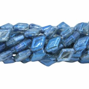 Diamond Bead - 15mm - 72cm Strand - Blue Shade
