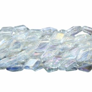 Diamond Bead - 15mm - 72cm Strand - AB