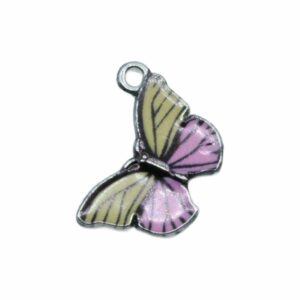 Butterfly Charm - 21mm - Ant Silver