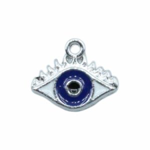 Eye Charm - 15mm - Ant Silver