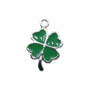 Shamrock - 4 Leaf - Charm - 20mm - Ant Silver