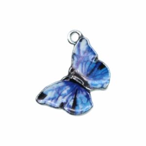 Butterfly Charm - 21mm - Ant Silver
