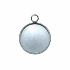 Bezel Setting - Round - Stainless Steel - 12mm