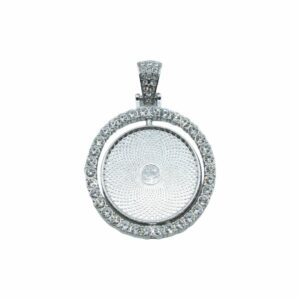 Swivel Setting - Round - 48mm - Ant Silver