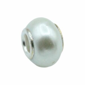 Shell Bead - Large Hole - 13mm - White