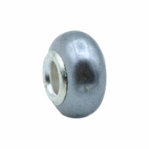 Shell Bead - Large Hole - 13mm - Grey
