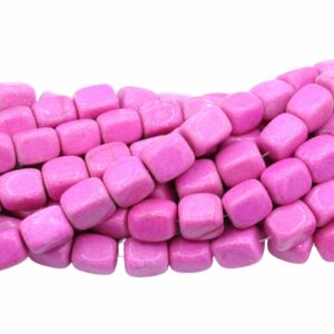 Jade - Rectangle - 22mm - Dyed - 39cm Strand - Pink