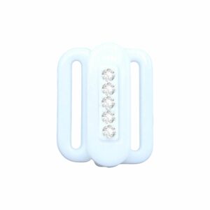 Swarovski 1734 - Fastener - Rectangle - 17mm – White / Crystal F