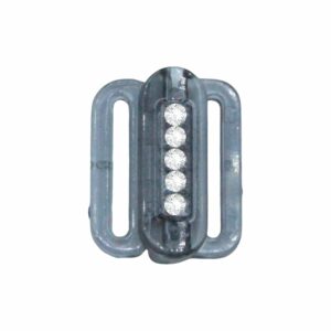 Swarovski 1734 - Fastener - Rectangle - 17mm – Greige / Crystal F