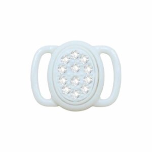 Swarovski 1734 - Fastener - Oval - 21mm – White / Crystal F