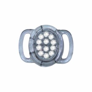 Swarovski 1734 - Fastener - Oval - 21mm – Greige / Crystal F